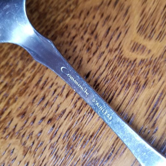 Oneida Community Serving Spoon 8 3/8" PAUL REVERE Solid Stainless Flatware - Picture 3 of 13